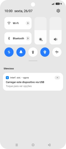 Prima Toque para ver opções.