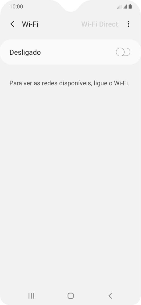 Prima o indicador para ativar a função.