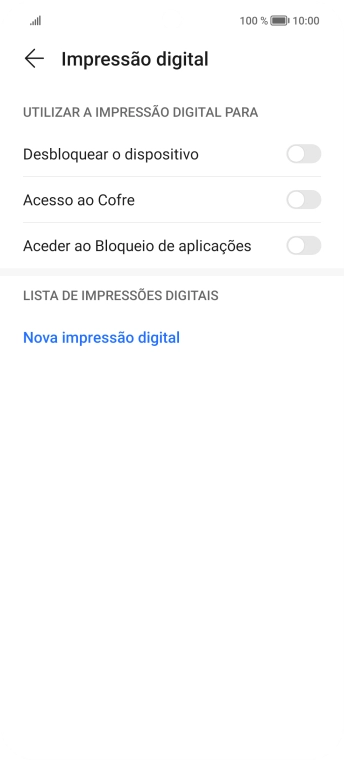 Prima Nova impressão digital.