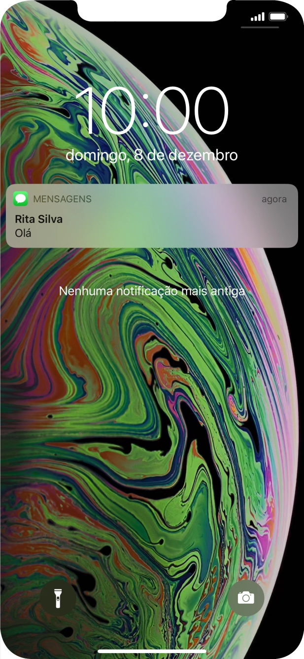 Prima a notificação pretendida e siga as indicações no ecrã para utilizar a função escolhida.