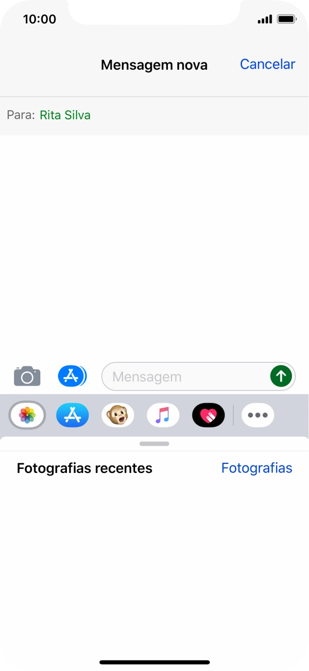 Prima Fotografías e vá até à pasta pretendida.