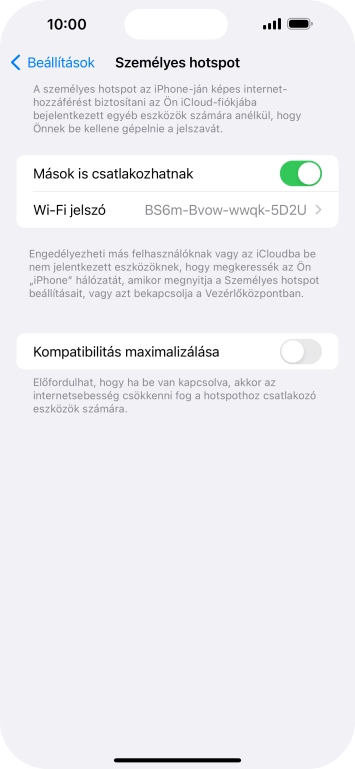 Húzd az ujjad felfelé a kijelző aljáról, hogy visszatérj a kezdőképernyőhöz.