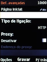 Escolha Tipo de ligação:.