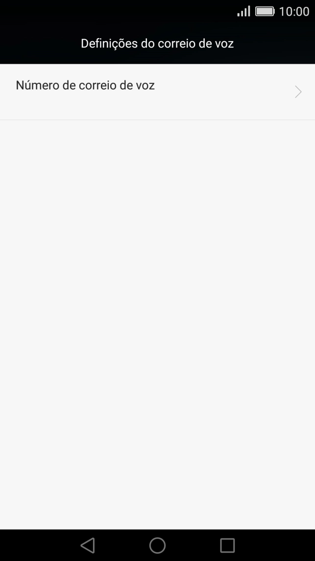 Prima Número de correio de voz.