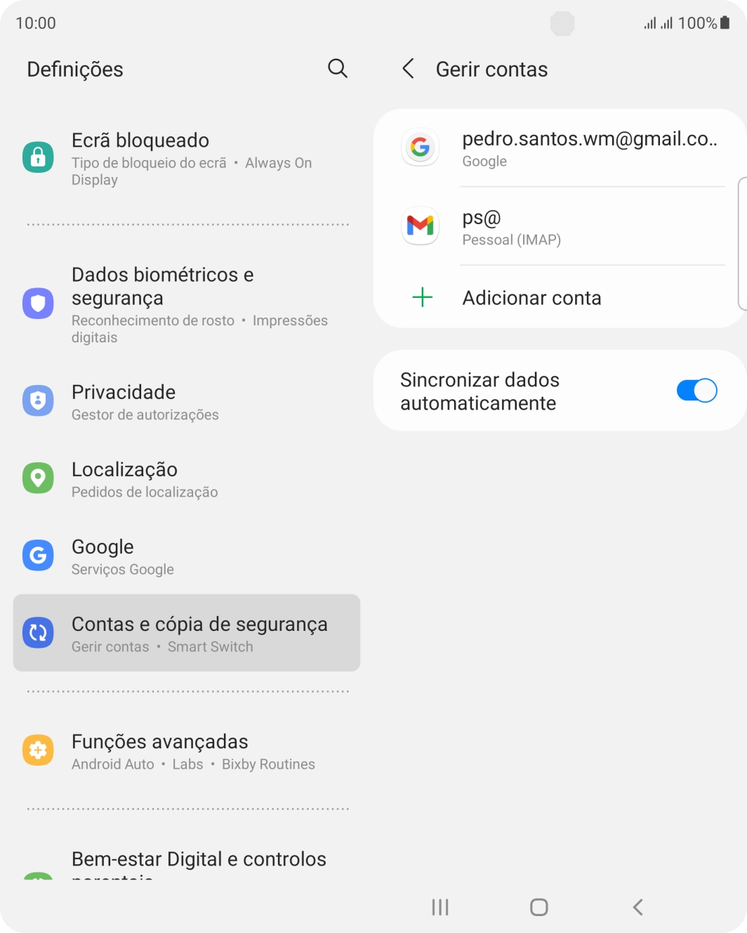 Prima a tecla de início para terminar e voltar ao ecrã inicial.