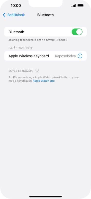Húzd az ujjad felfelé a kijelző aljáról, hogy visszatérj a kezdőképernyőhöz.