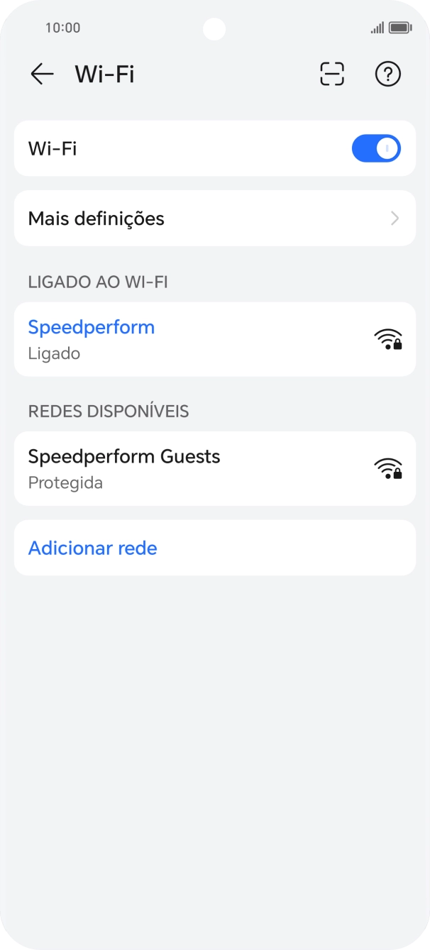 Para voltar ao ecrã inicial, deslize o dedo de baixo para cima a partir da base do ecrã.