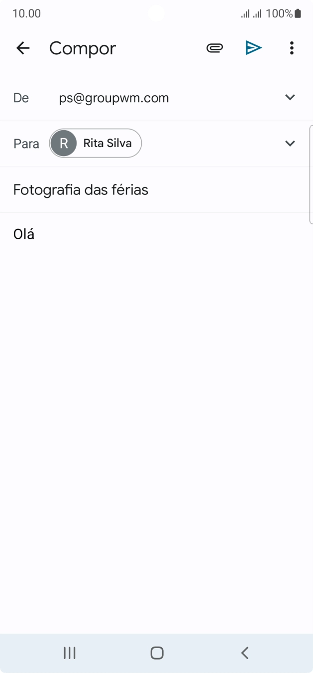 Prima o ícone de anexo.