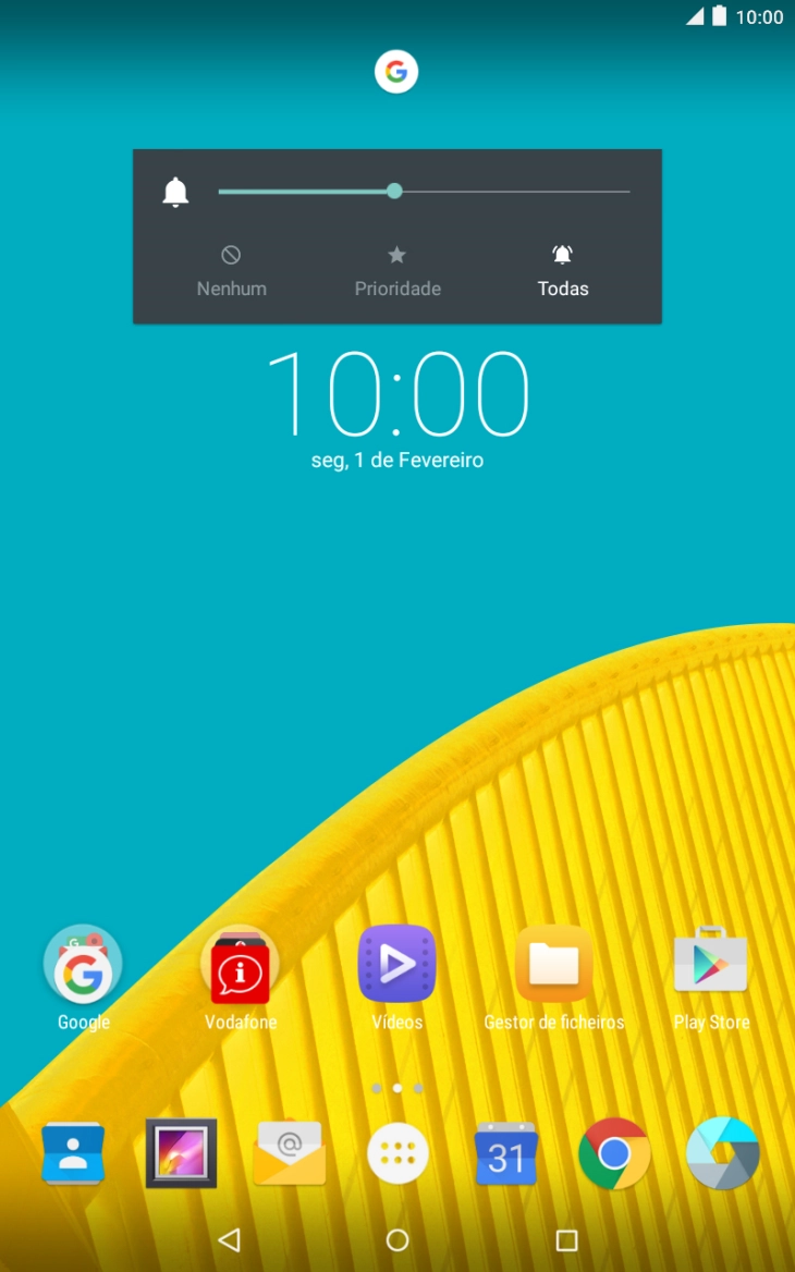 Prima Nenhum para ativar o perfil silencioso.