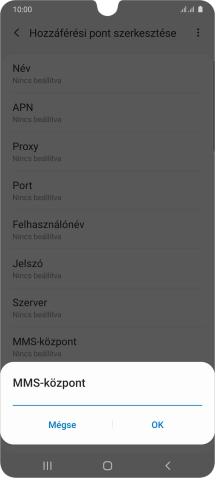 Írd be azt, hogy http://mms.vodafone.hu/servlets/mms, és válaszd az OK lehetőséget.