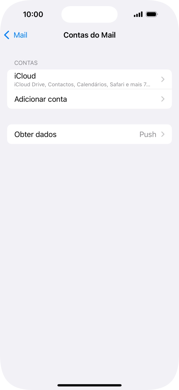Prima Adicionar conta.