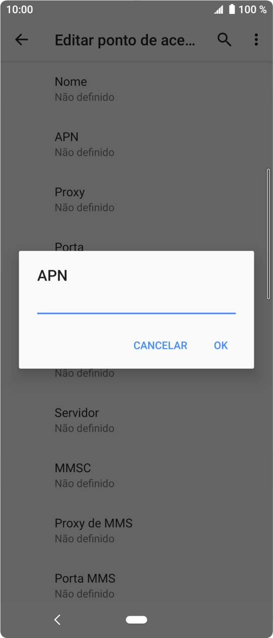 Introduza net2.vodafone.pt e prima OK.