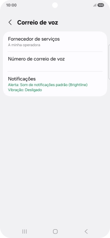 Prima Número de correio de voz.