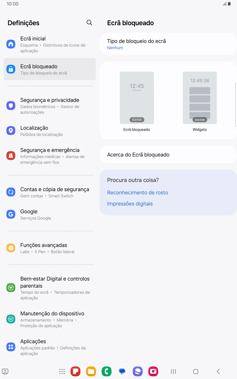 Prima a tecla de início para terminar e voltar ao ecrã inicial.