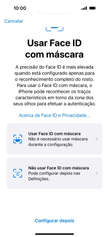 Prima Configurar depois.