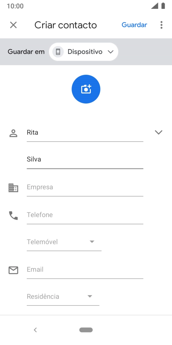 Prima Telefone e introduza o número de telefone pretendido.