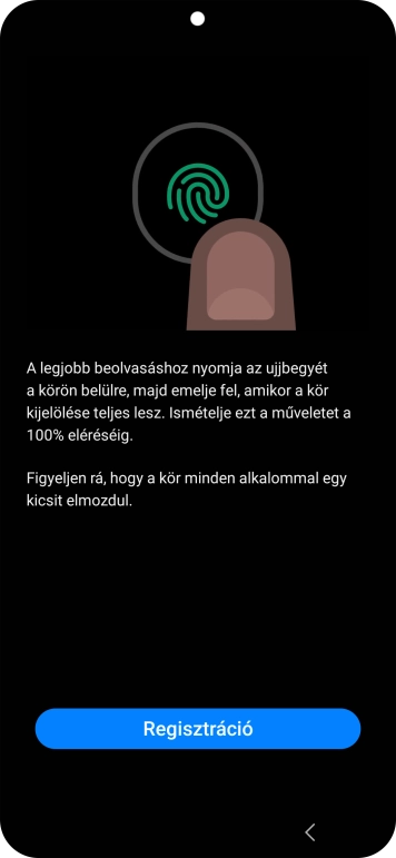 Válaszd a Regisztráció lehetőséget.