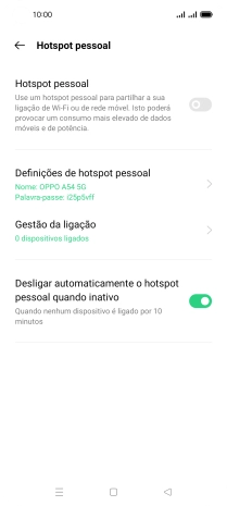 Prima Definições de hotspot pessoal.