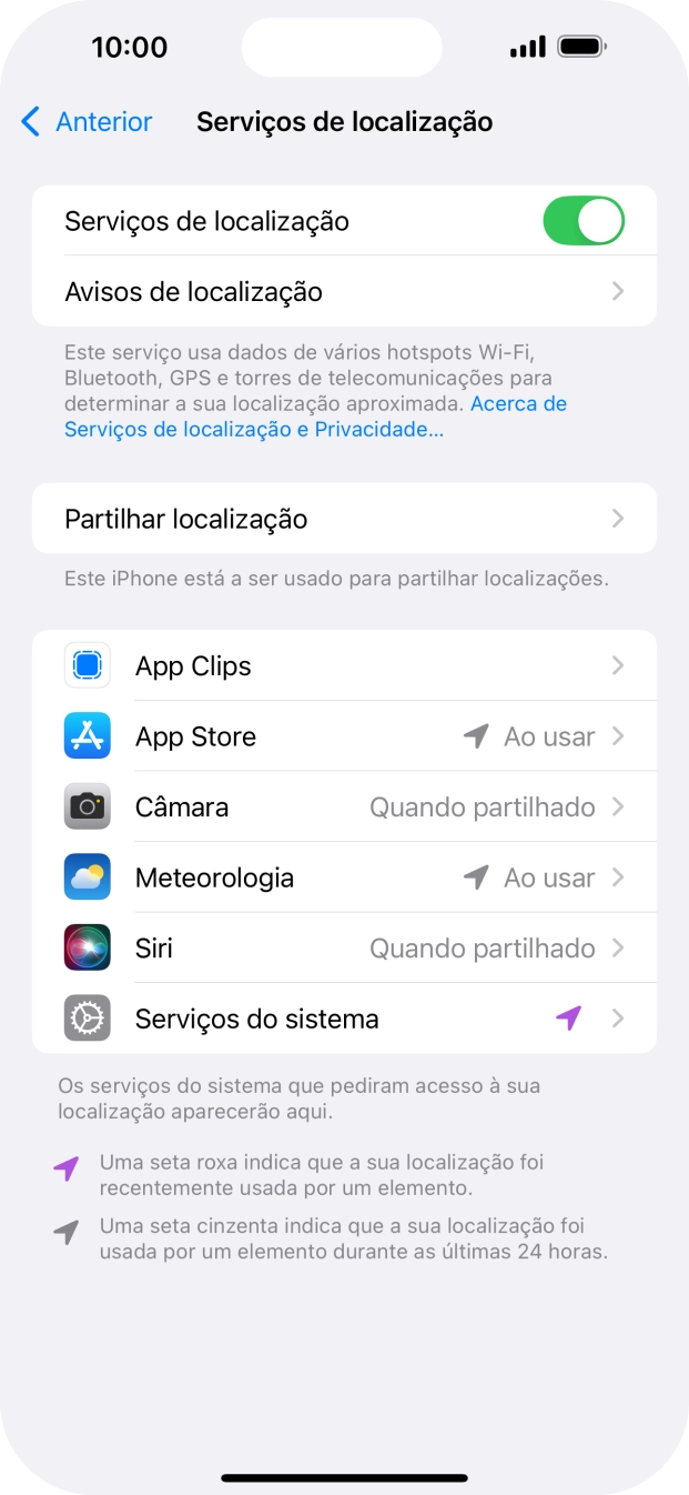 Prima a app pretendida.