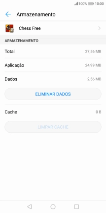 Prima a tecla de início para terminar e voltar ao ecrã inicial.