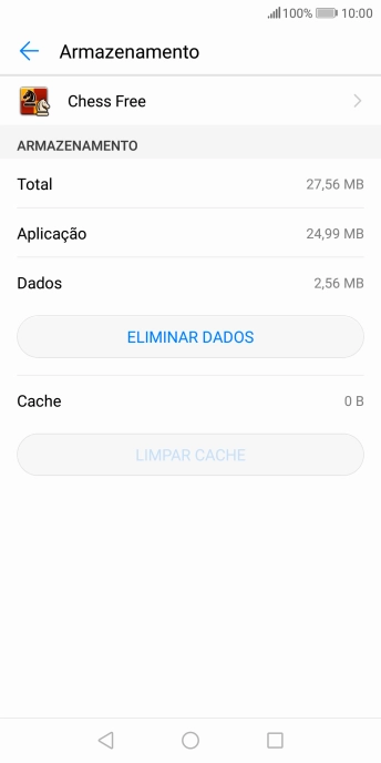 Prima a tecla de início para terminar e voltar ao ecrã inicial.
