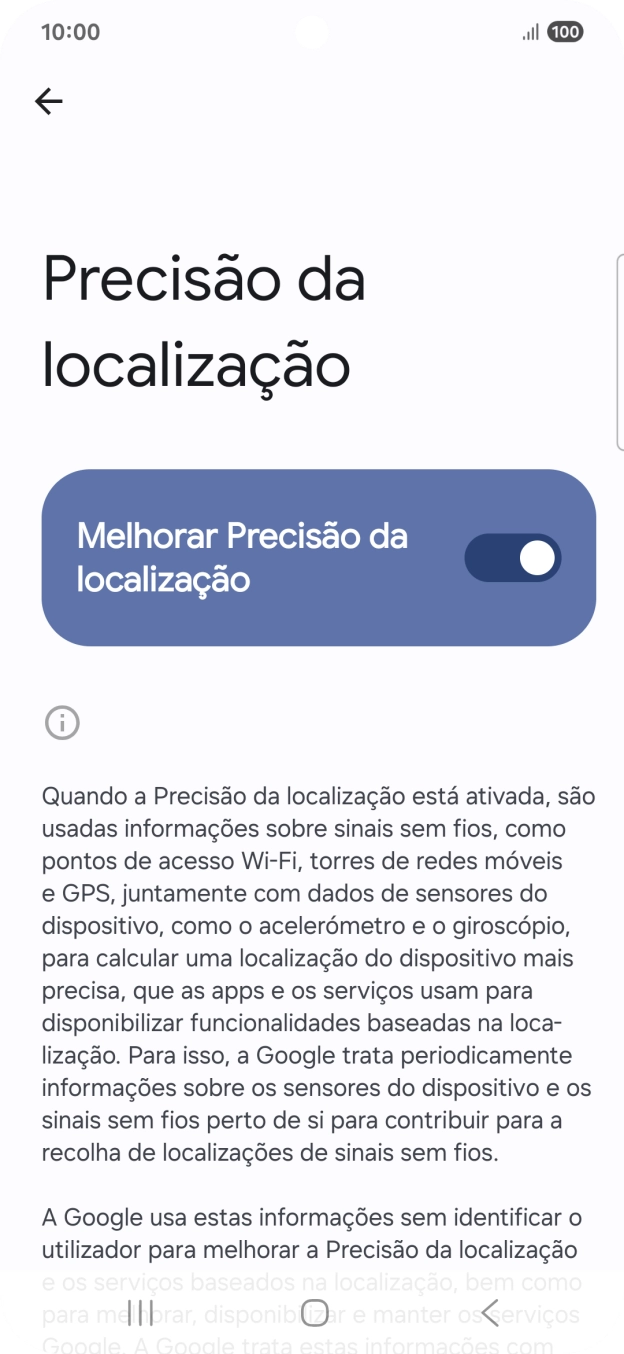 Se premir o indicador junto a 