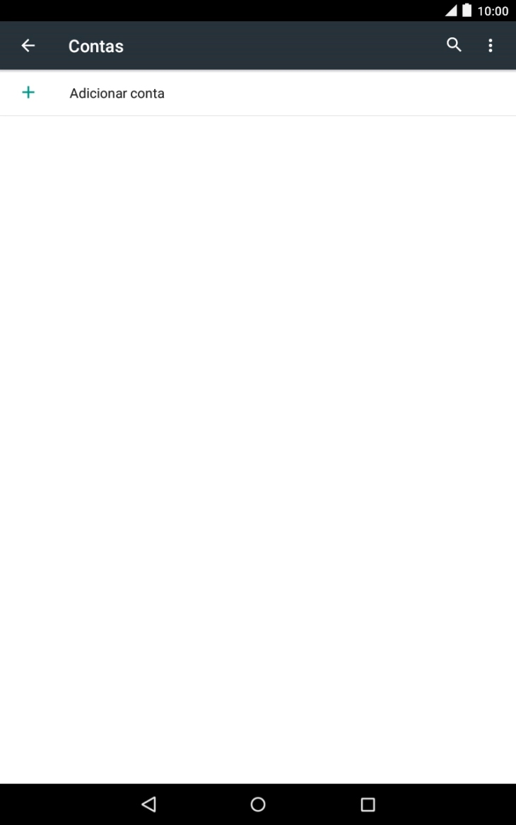 Prima Adicionar conta.