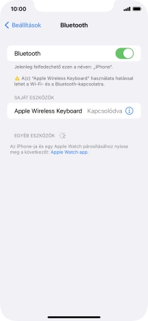 Húzd az ujjad felfelé a kijelző aljáról, hogy visszatérj a kezdőképernyőhöz.