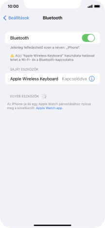 Húzd az ujjad felfelé a kijelző aljáról, hogy visszatérj a kezdőképernyőhöz.