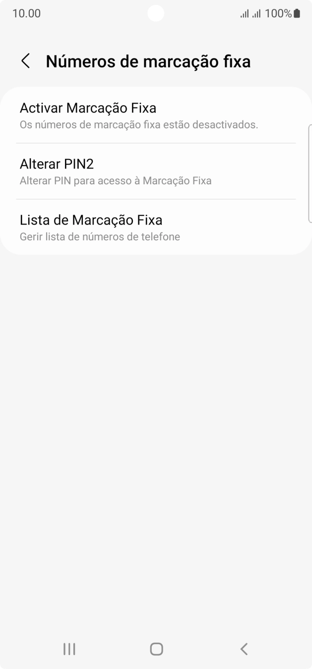 Prima Activar Marcação Fixa.