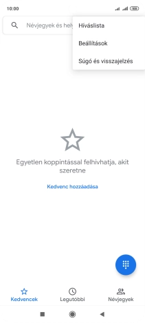 Válaszd a Beállítások lehetőséget.