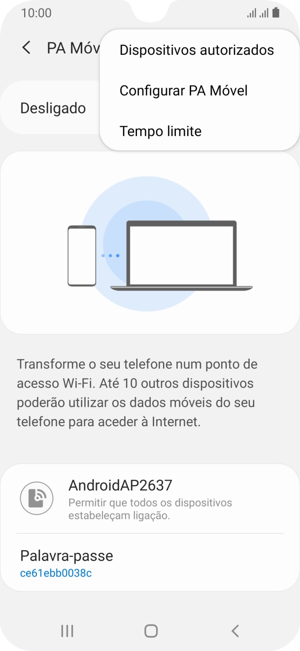 Prima Configurar PA Móvel.
