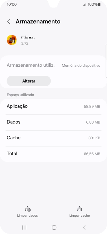 Prima Limpar cache.