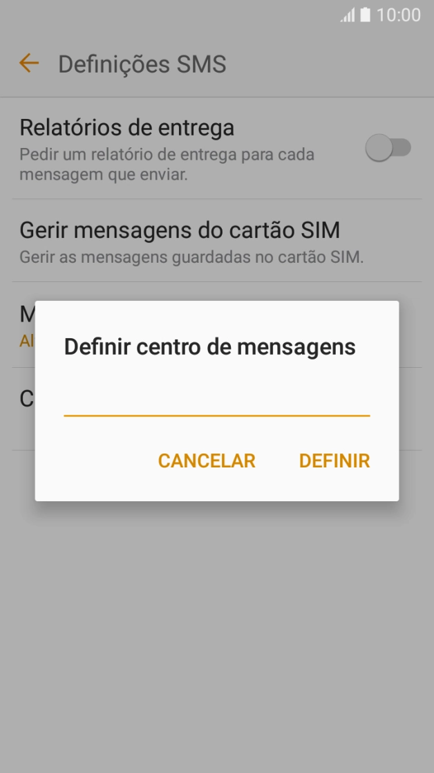 Introduza +351911616161 e prima DEFINIR.