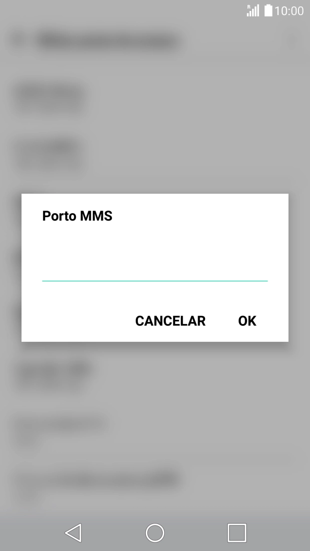 Introduza 80 e prima OK.