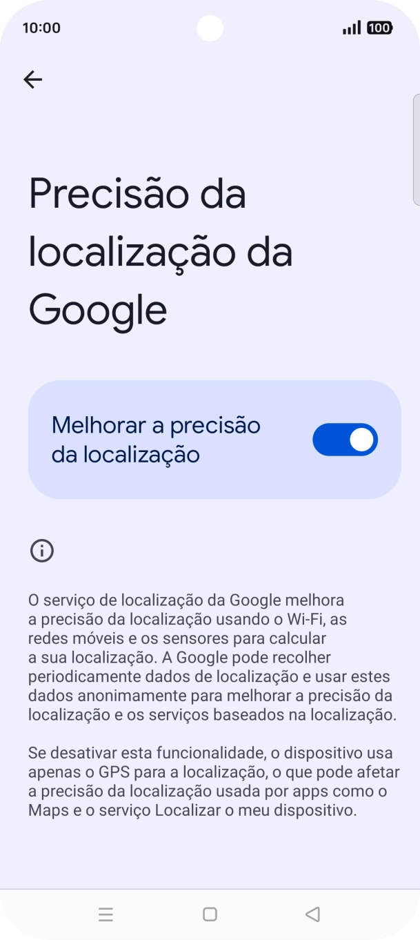 Se premir o indicador junto a 