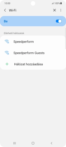 Válaszd ki a kívánt Wi-Fi hálózatot.