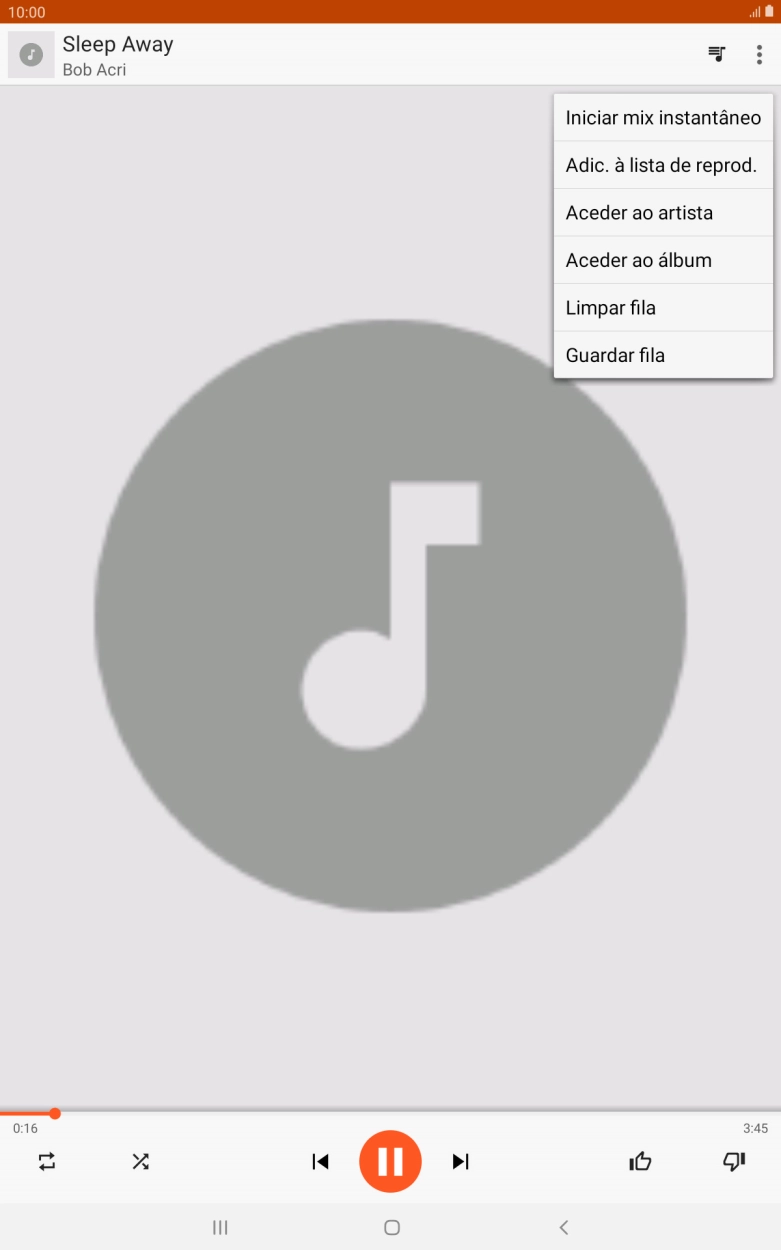 Prima Adic. à lista de reprod..