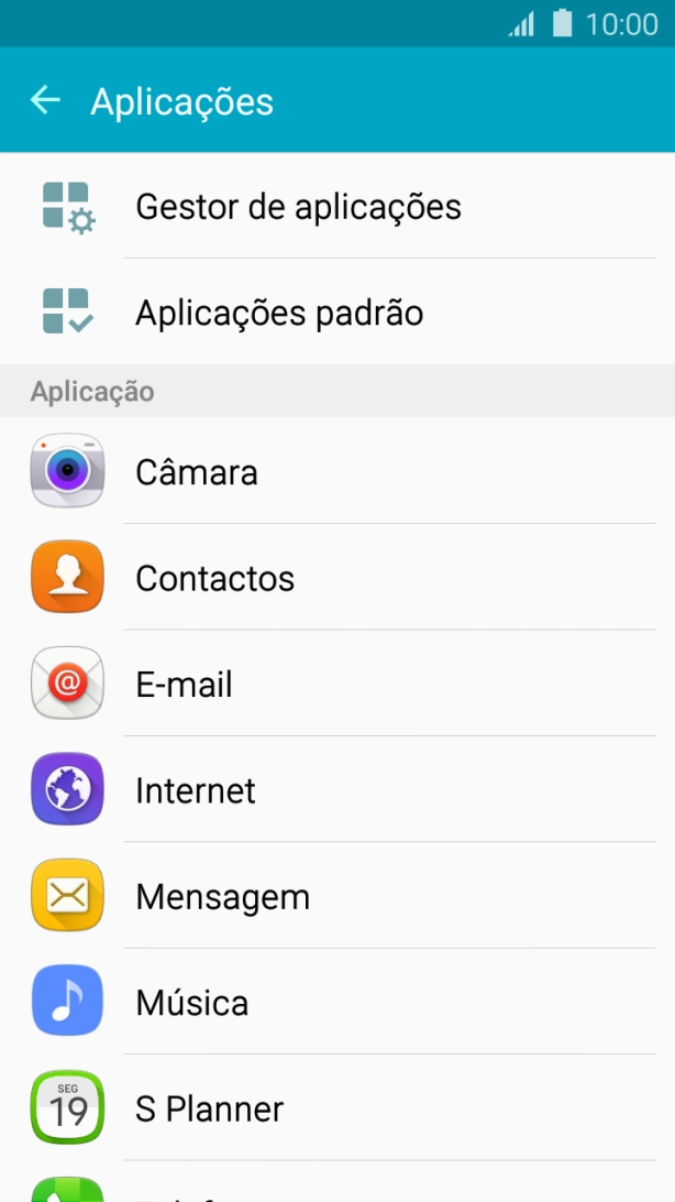 Prima Gestor de aplicações.