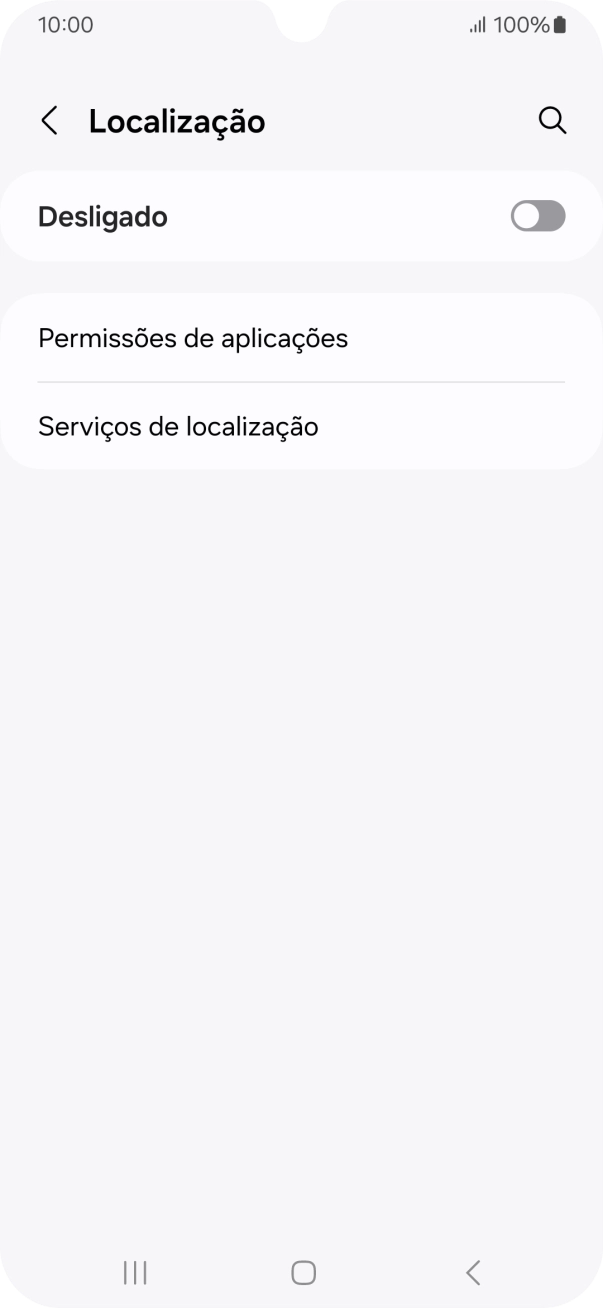 Prima o indicador para ativar ou desativar a função.