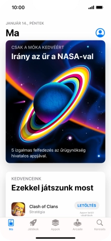 Válaszd a Keresés lehetőséget.