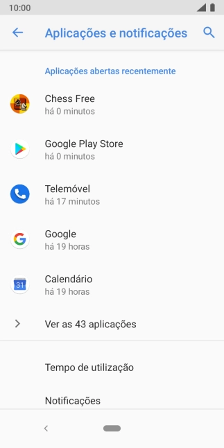 Prima Ver as aplicações.