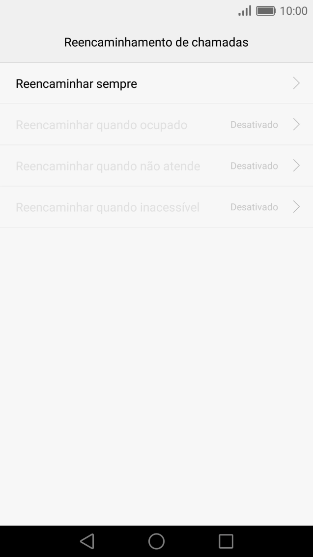 Prima o tipo de desvio pretendido.