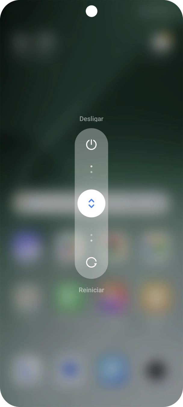 Prima o círculo e arraste-o para cima.