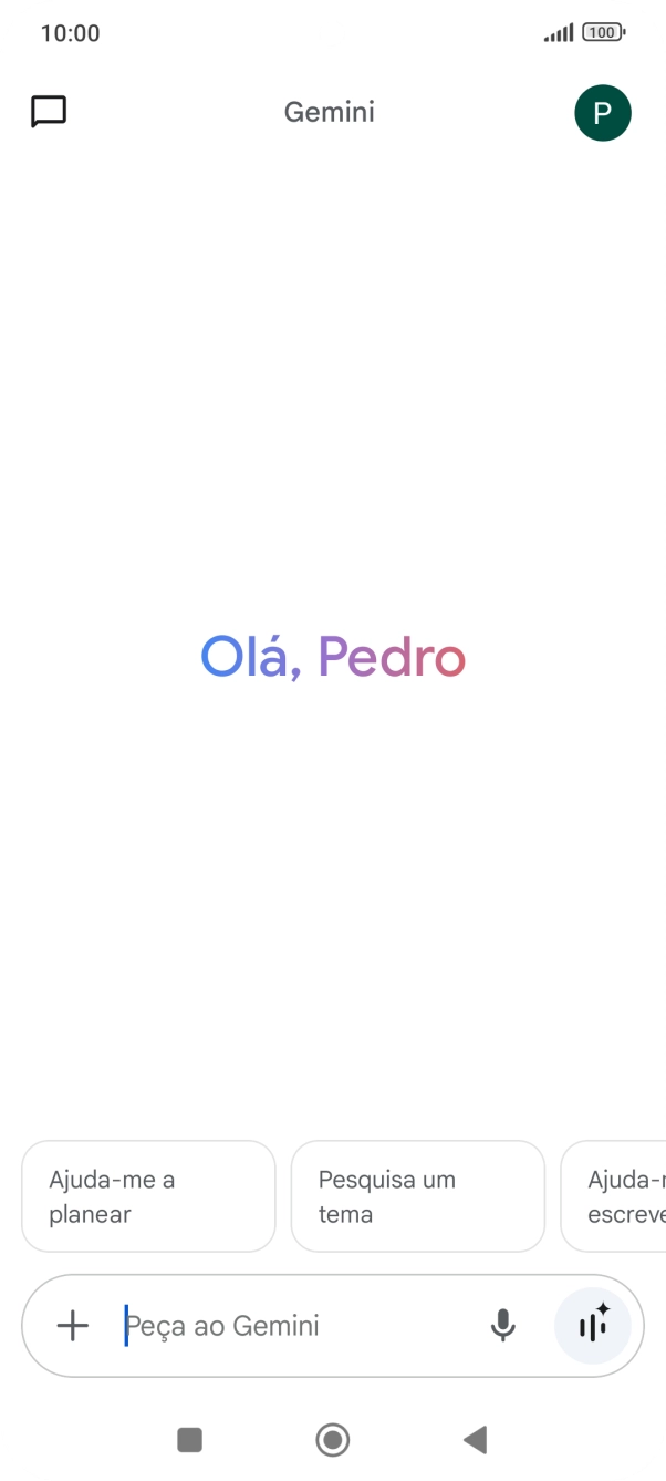 Prima o ícone de perfil.