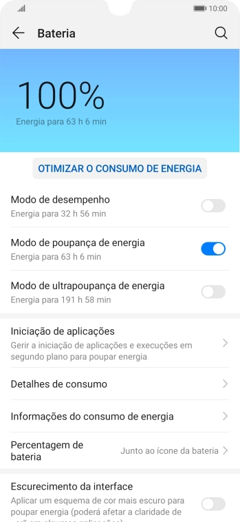 Para voltar ao ecrã inicial, deslize o dedo de baixo para cima a partir da base do ecrã.