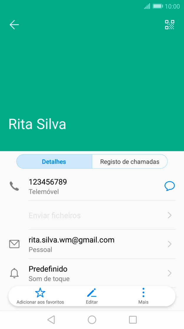 Prima o número pretendido.