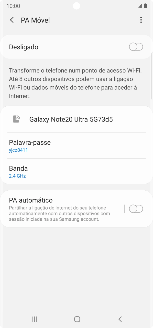 Prima o ícone de menu.