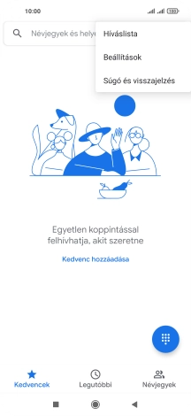 Válaszd a Beállítások lehetőséget.