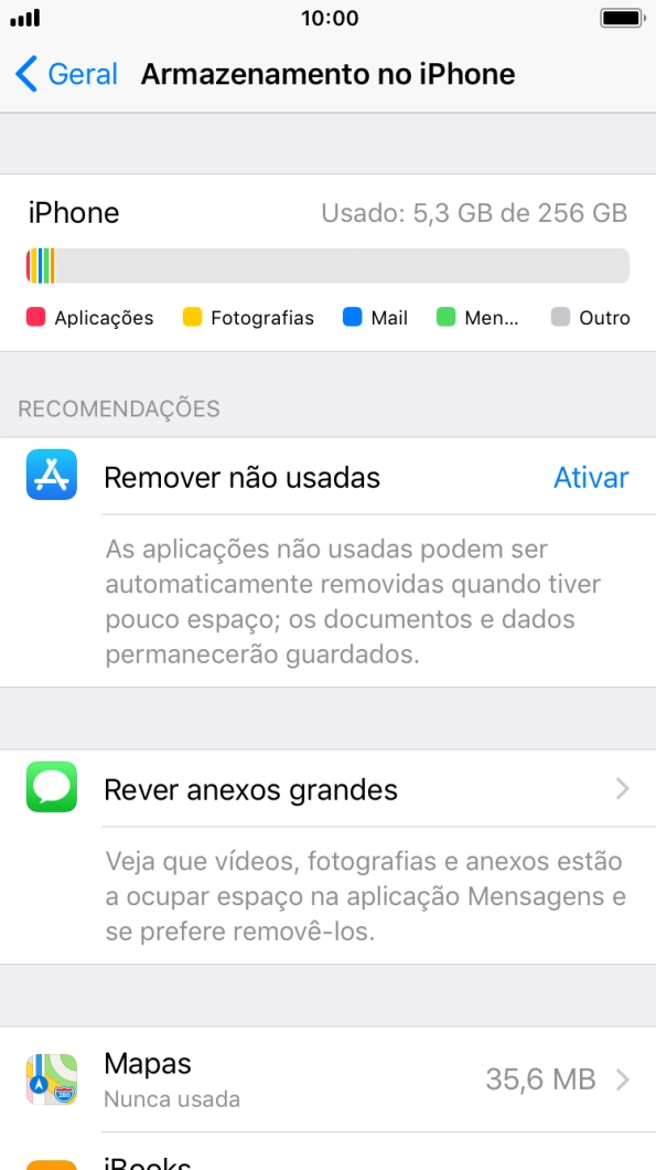 Prima a app pretendida.